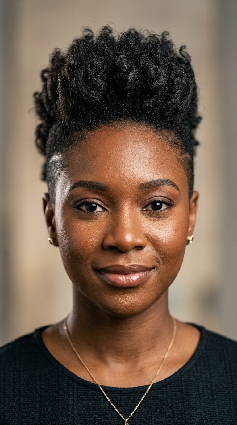 Tapered Mohawk (Frohawk) with Relaxed Ends