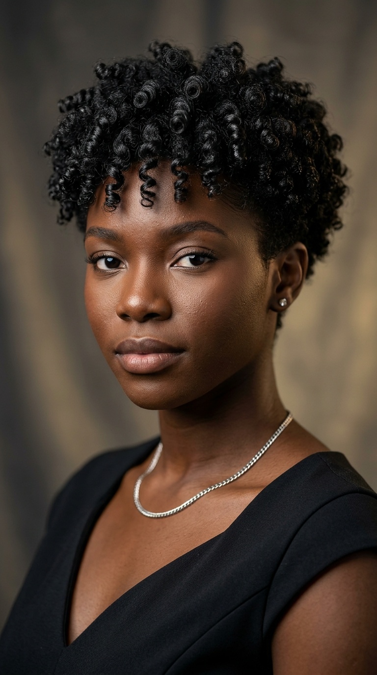 Tapered Natural Cut with Coils