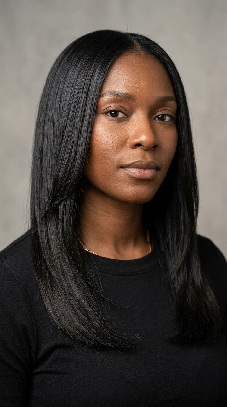 Tapered Neckline with Long Straight Crown