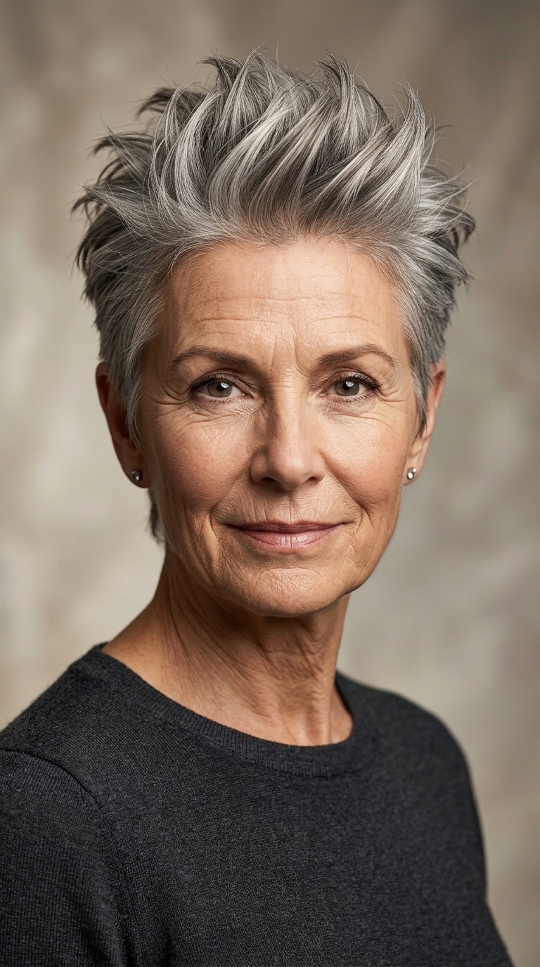 Tapered Neckline with Spiky Top