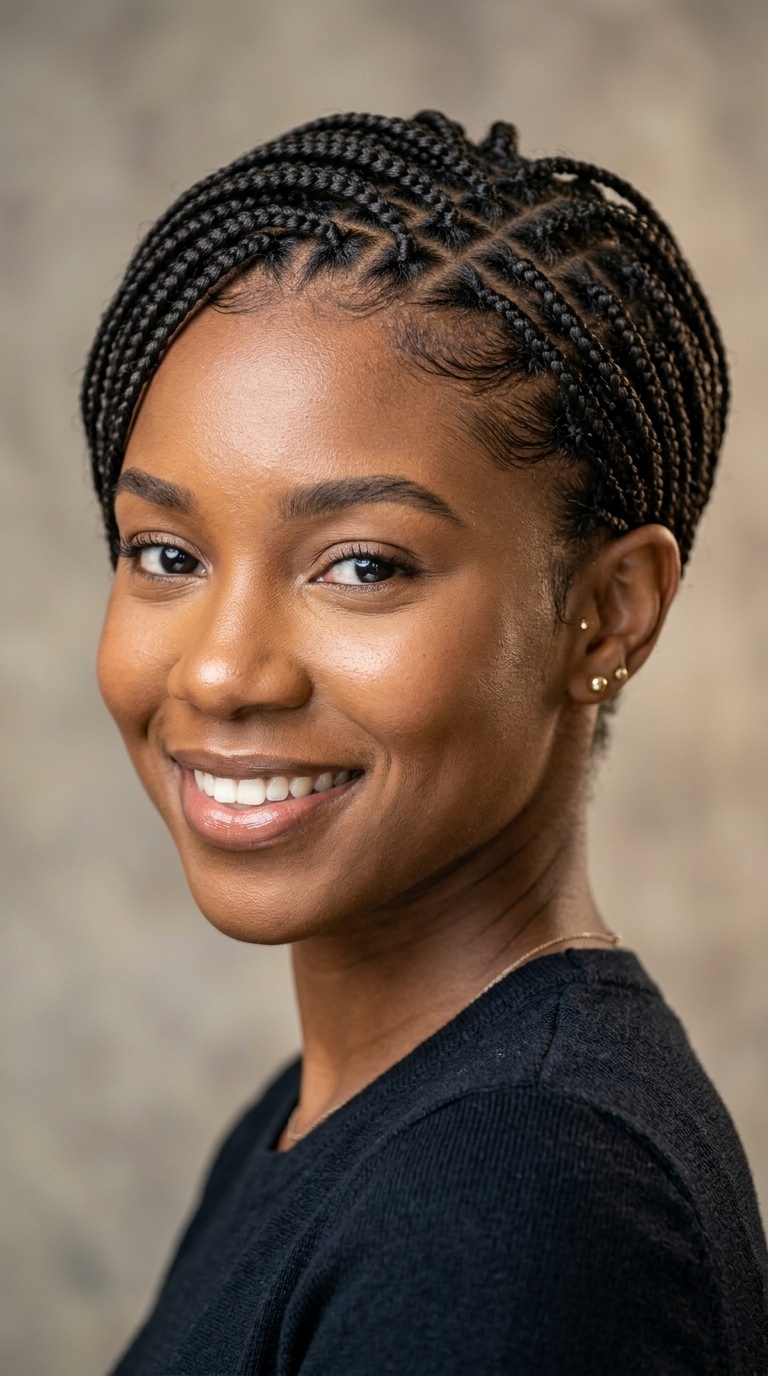 Tapered Pixie Braids