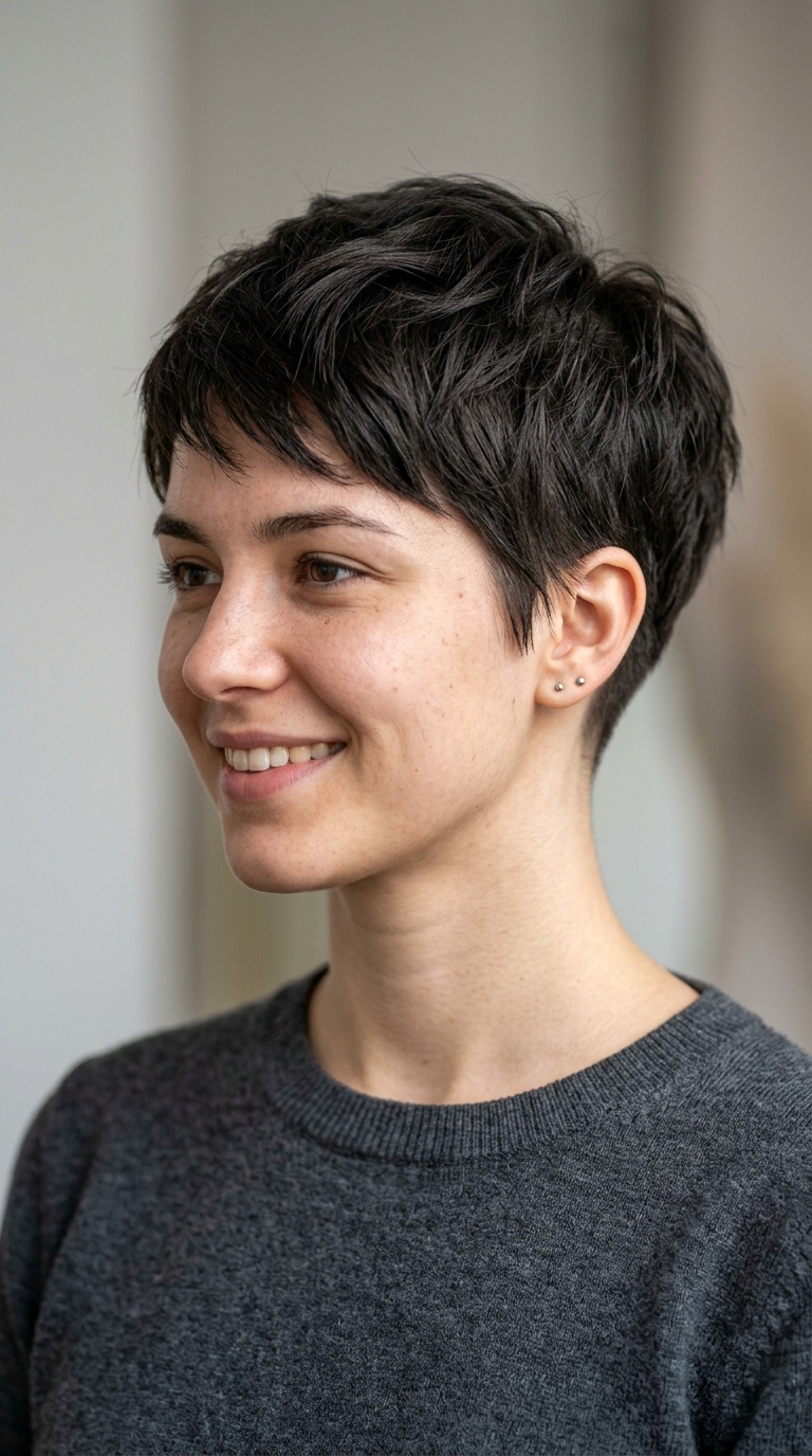 Tapered Pixie with Nape Undercut