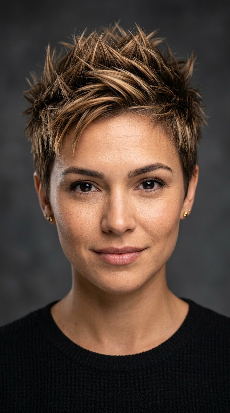 Tapered Spikes with Highlights