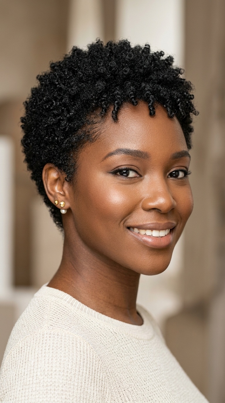Tapered Teeny Weeny Afro (TWA)
