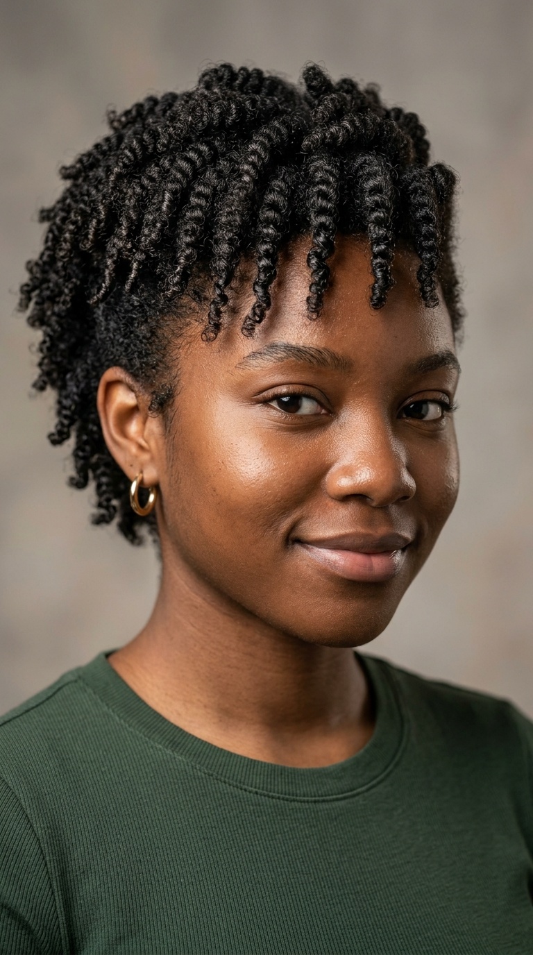 Tapered Twist-Out Look