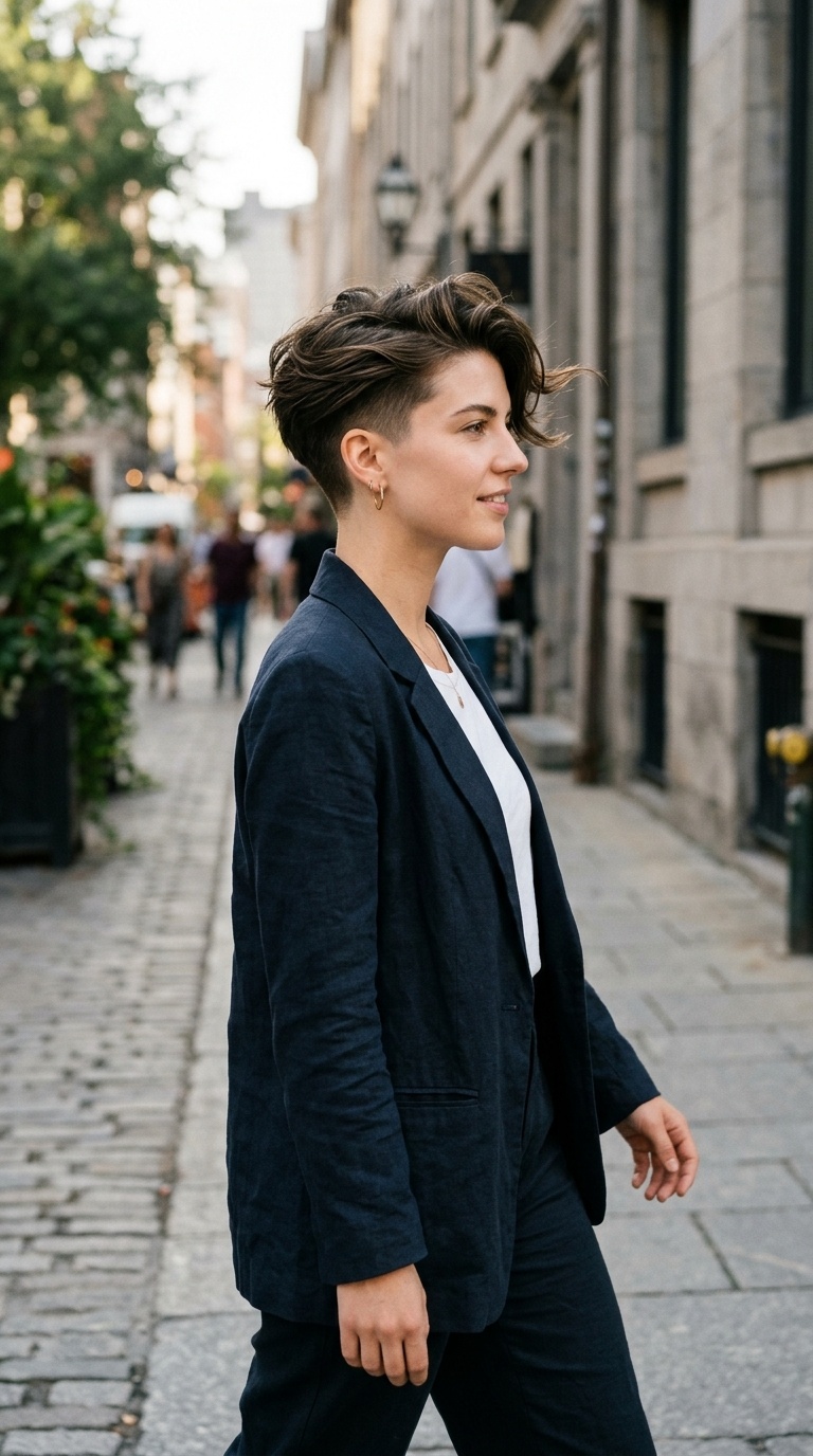 Tapered Undercut with Long Layers