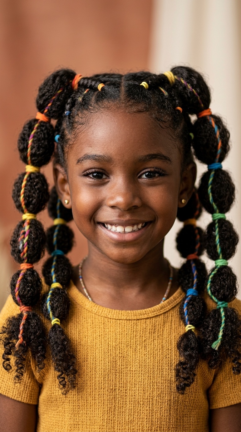 Textured Bubble Pigtails