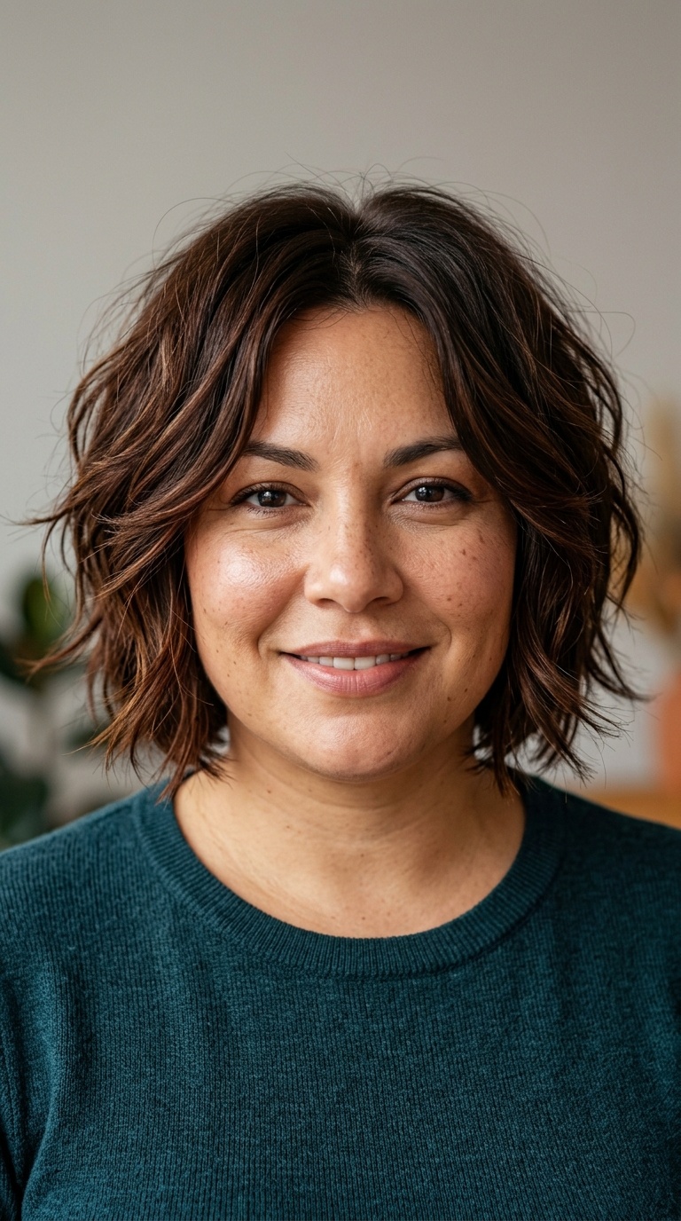 Textured Choppy Bob