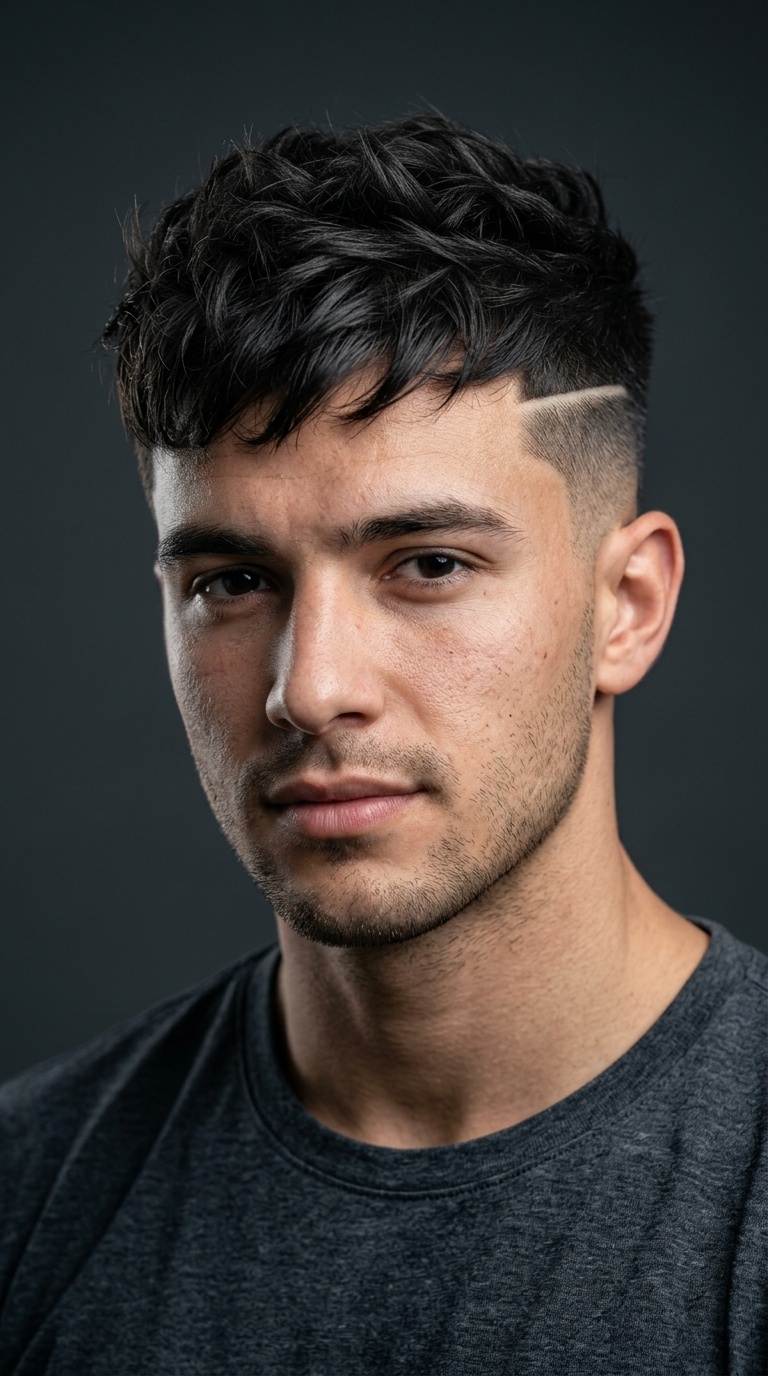 Textured Crop with Surgical Line