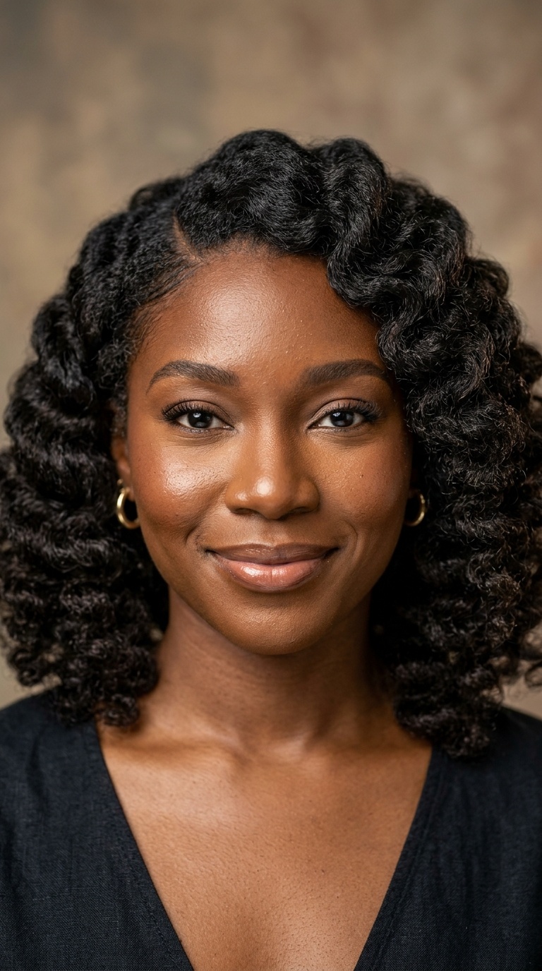 Textured Finger Waves (Crochet Style)