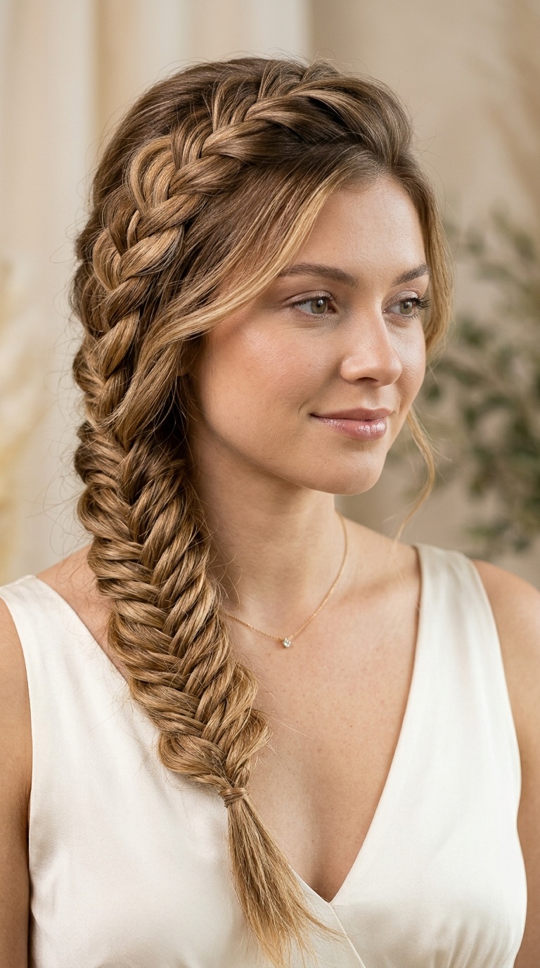 Textured Fishtail Braid