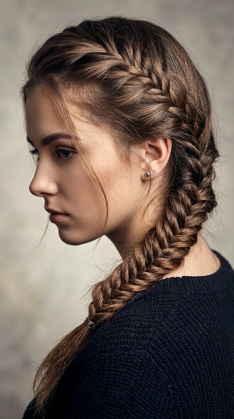 Textured Fishtail Side Braid