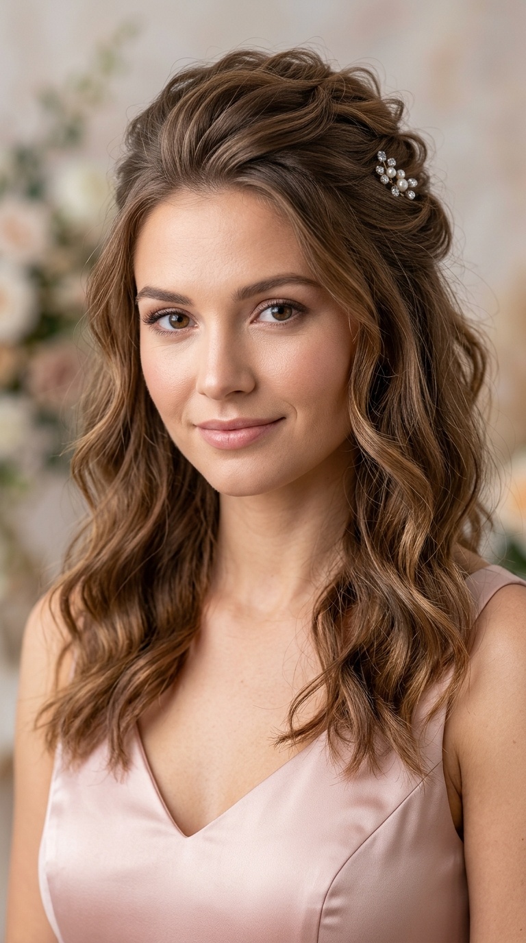 Textured Half-Up, Half-Down