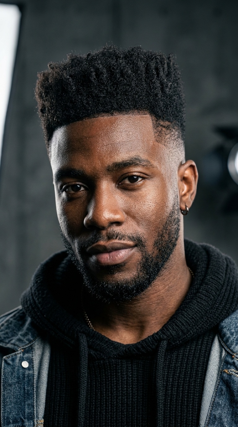 Textured High-Top Fade