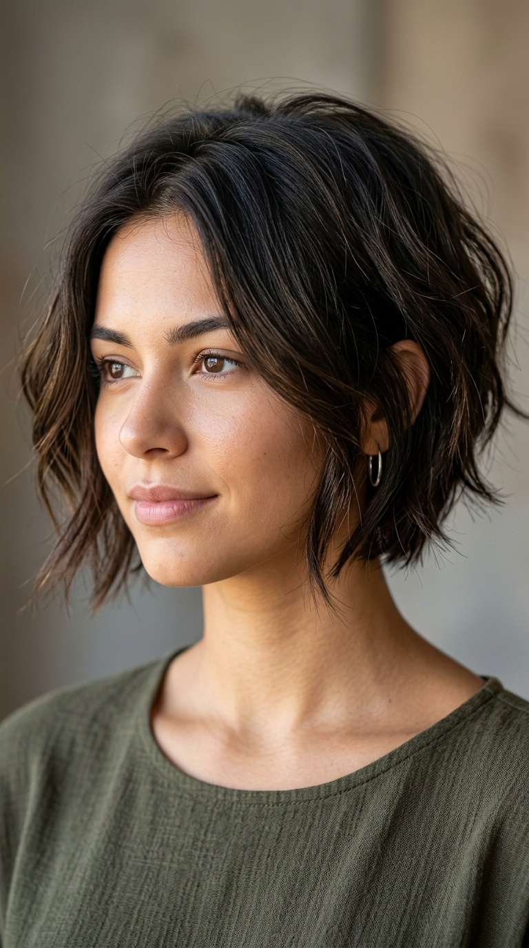 Textured Inverted Bob