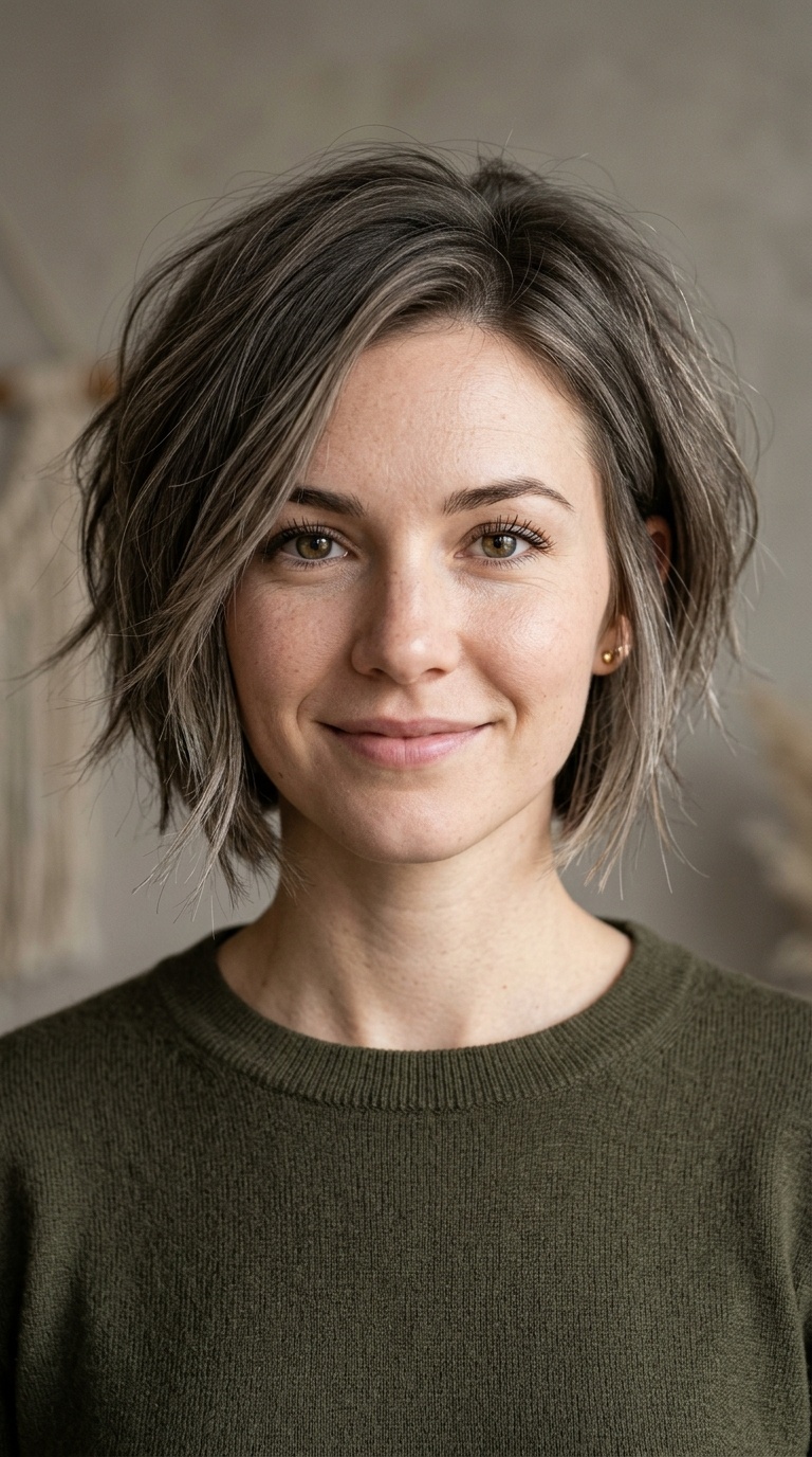 Textured Inverted Bob