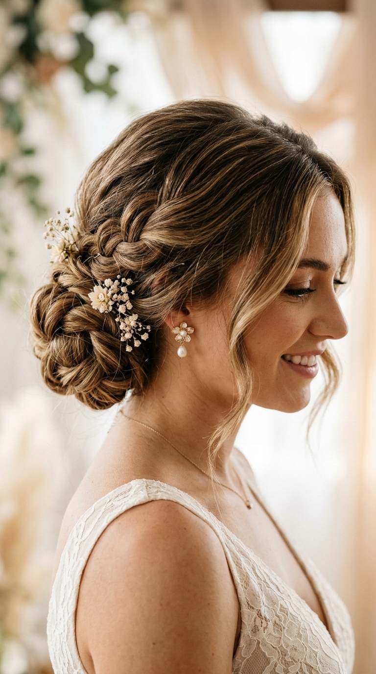 Textured Knotted Low Bun