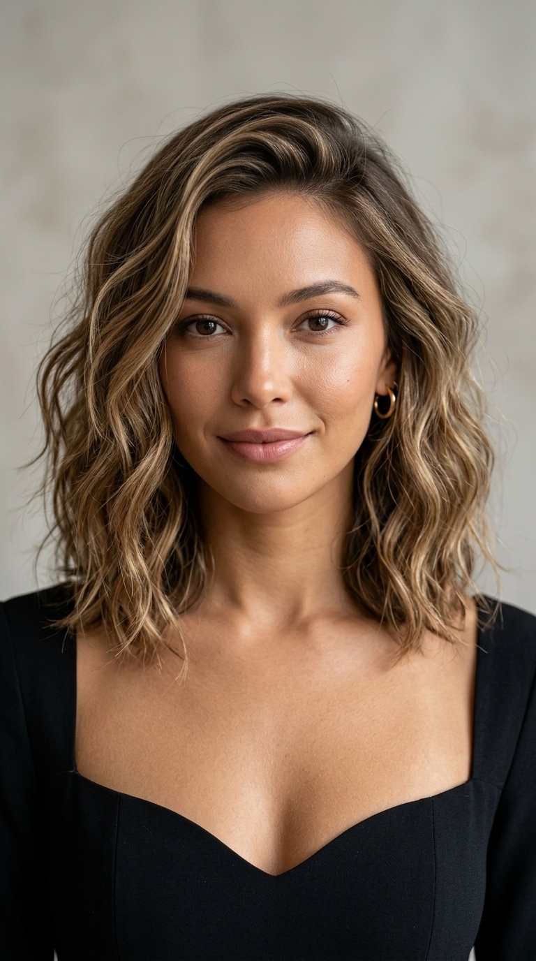 Textured Lob with Beachy Waves
