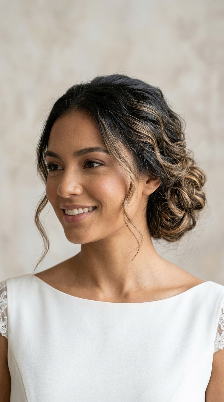 Textured Low Bun
