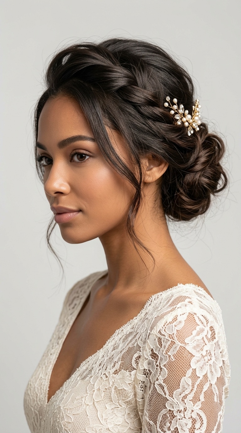 Textured Low Chignon