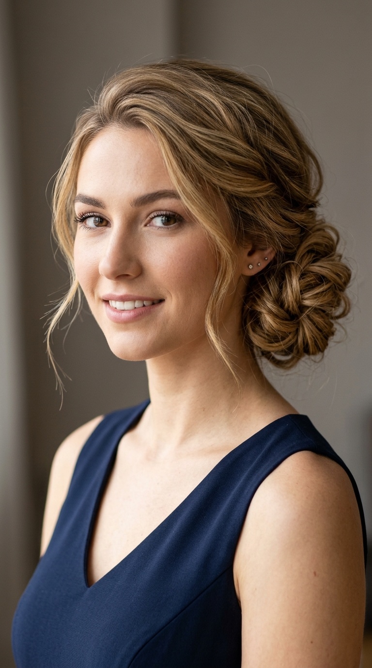 Textured Low Chignon