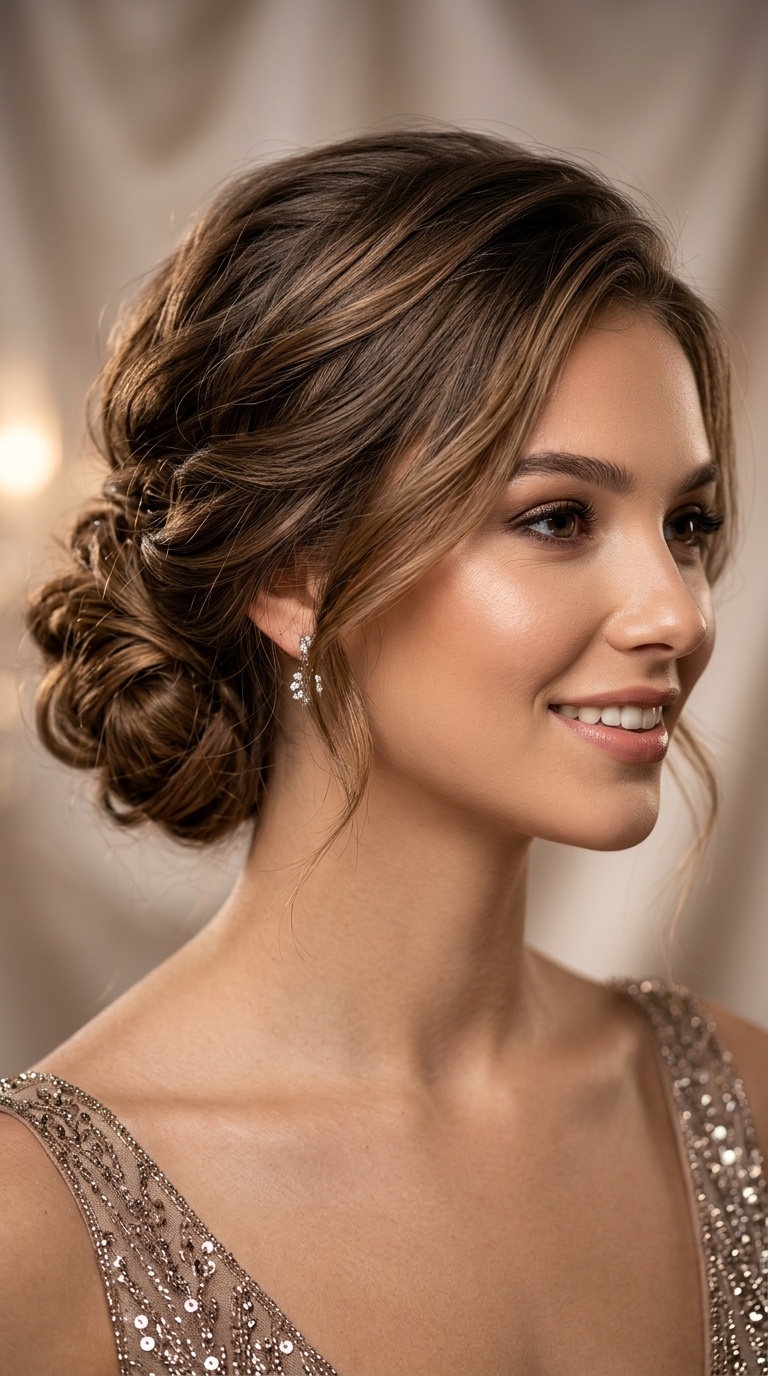 Textured Low Chignon