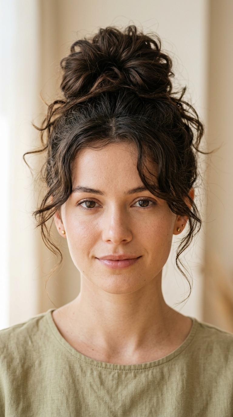 Textured Messy Bun