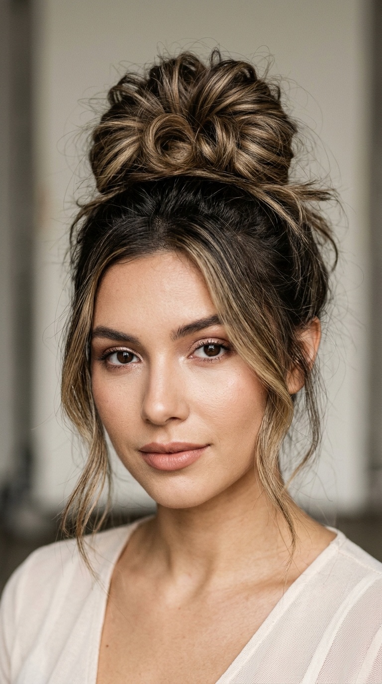 Textured Messy Bun