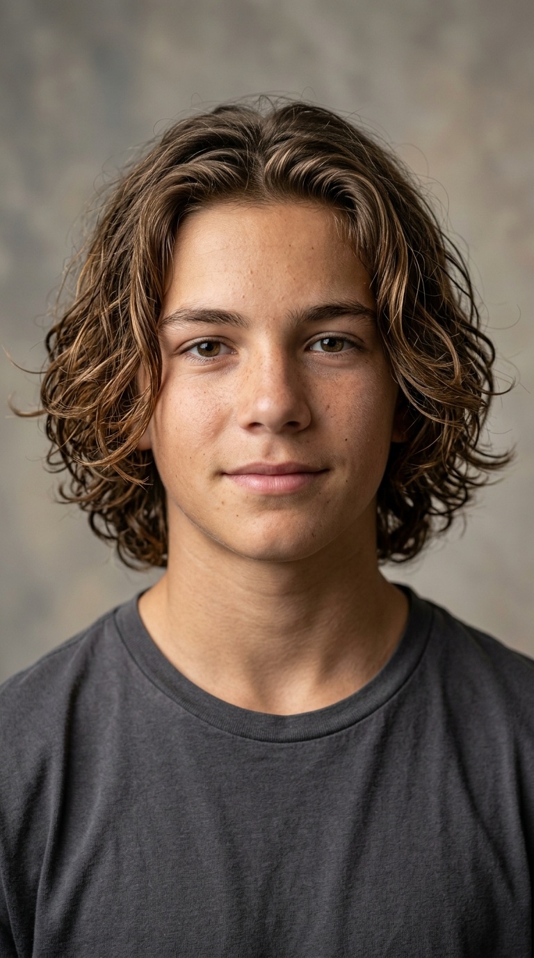 Textured Mid-Back Length