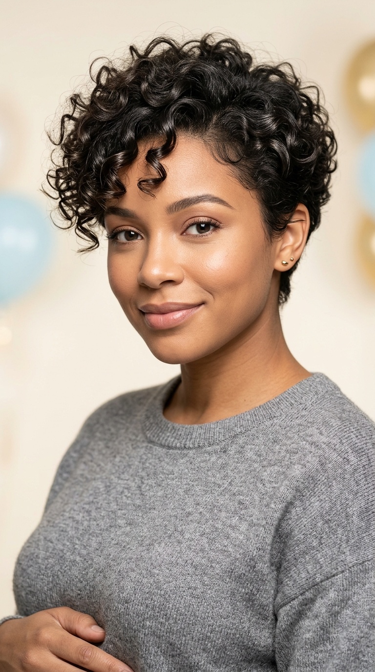 Textured Pixie Curls