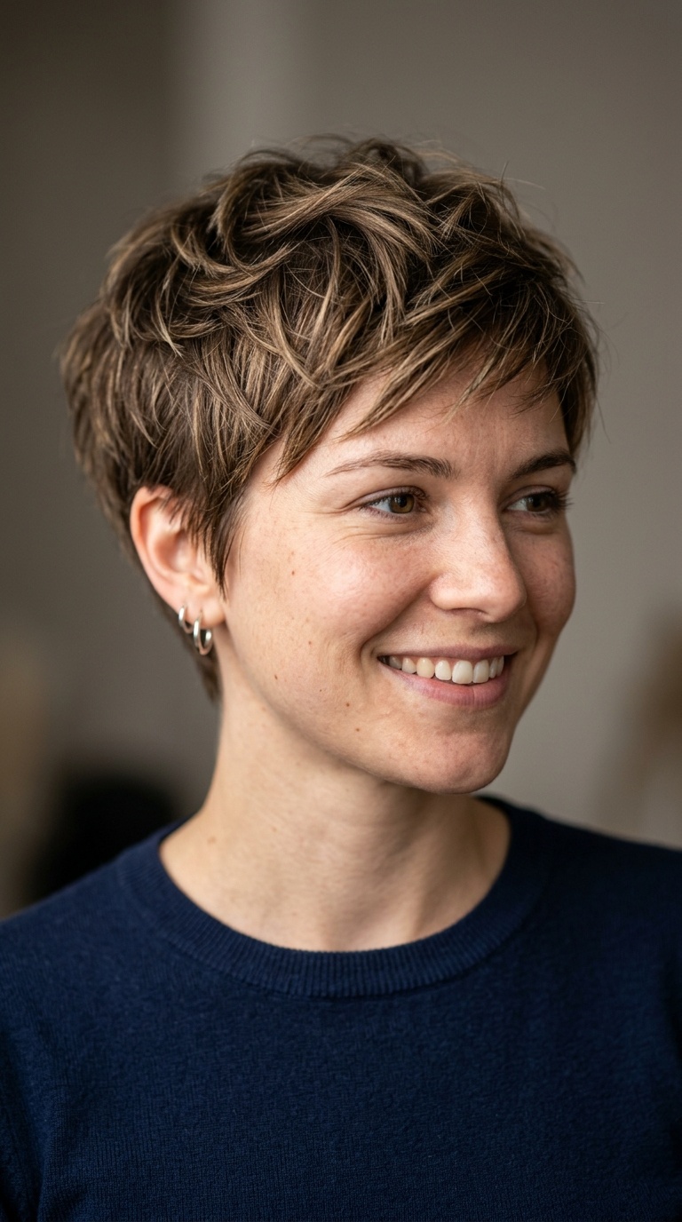 Textured Pixie Cut