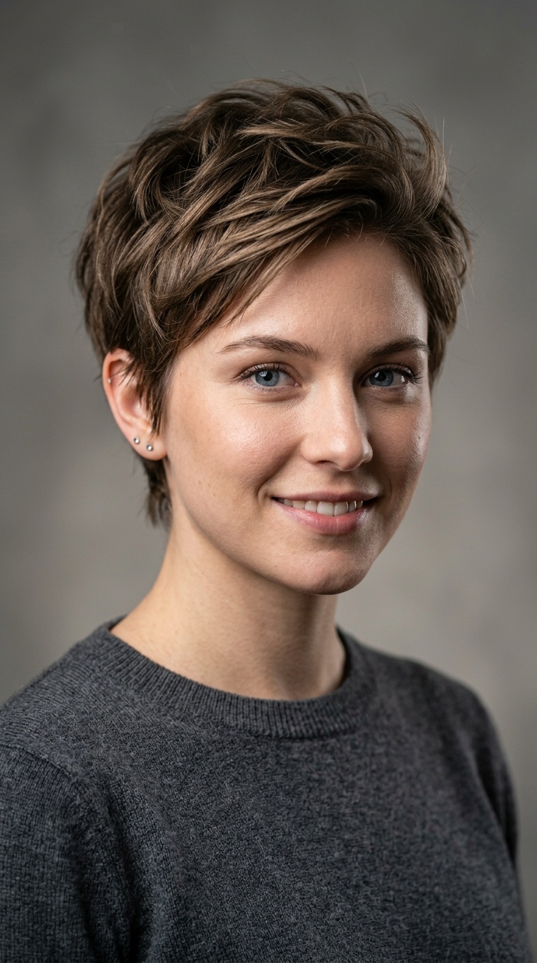 Textured Pixie Cut