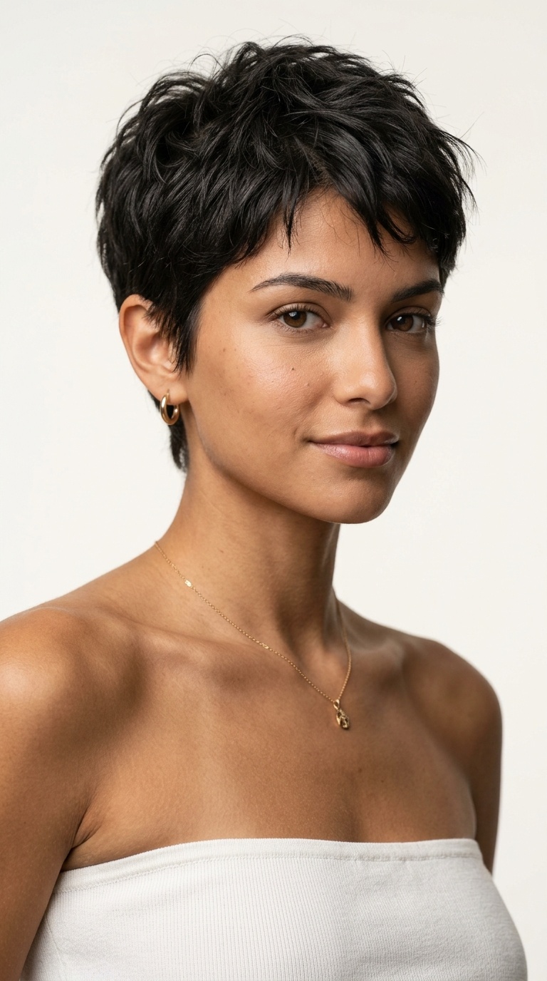 Textured Pixie Cut