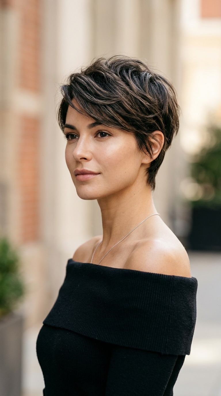Textured Pixie Cut