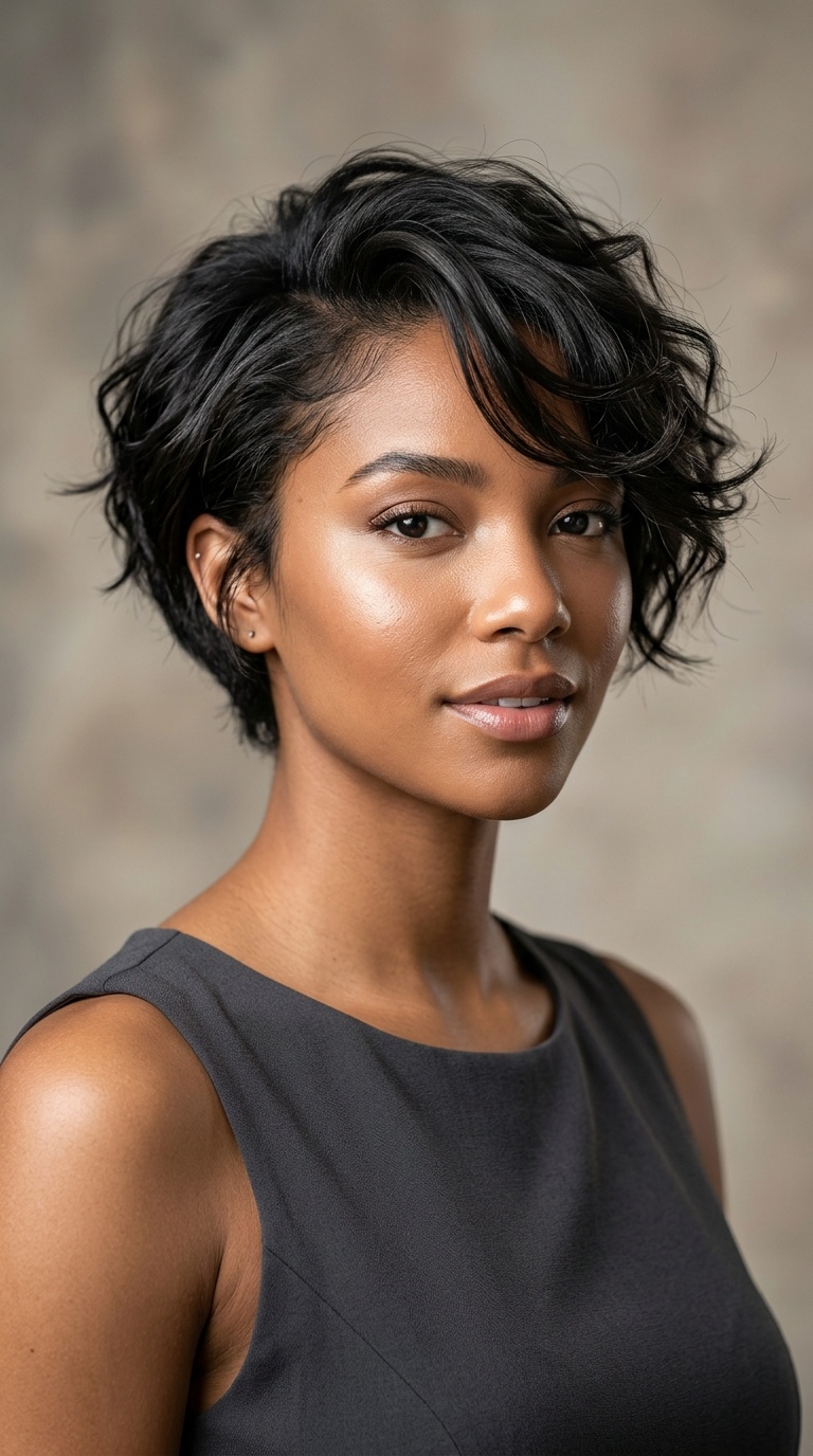 Textured Pixie or Short Bob