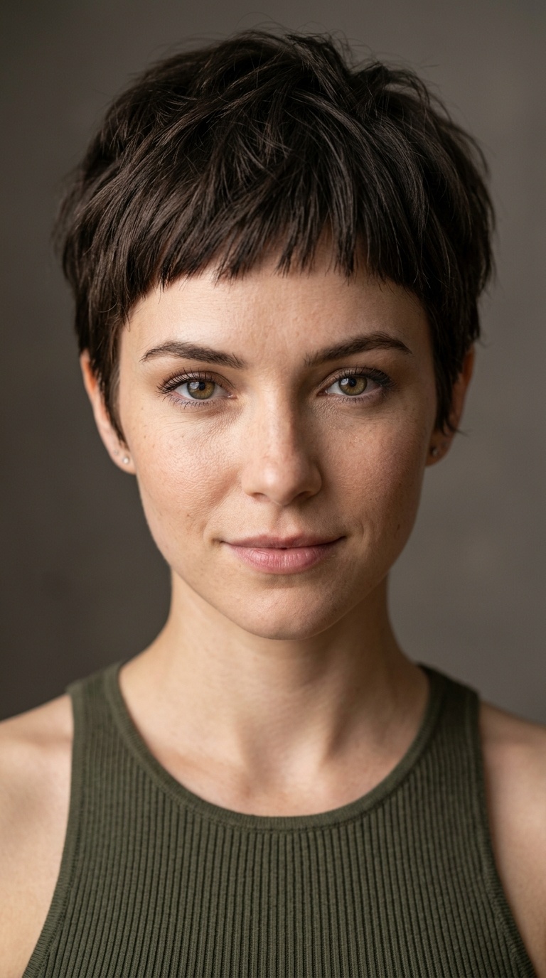 Textured Pixie with Baby Bangs