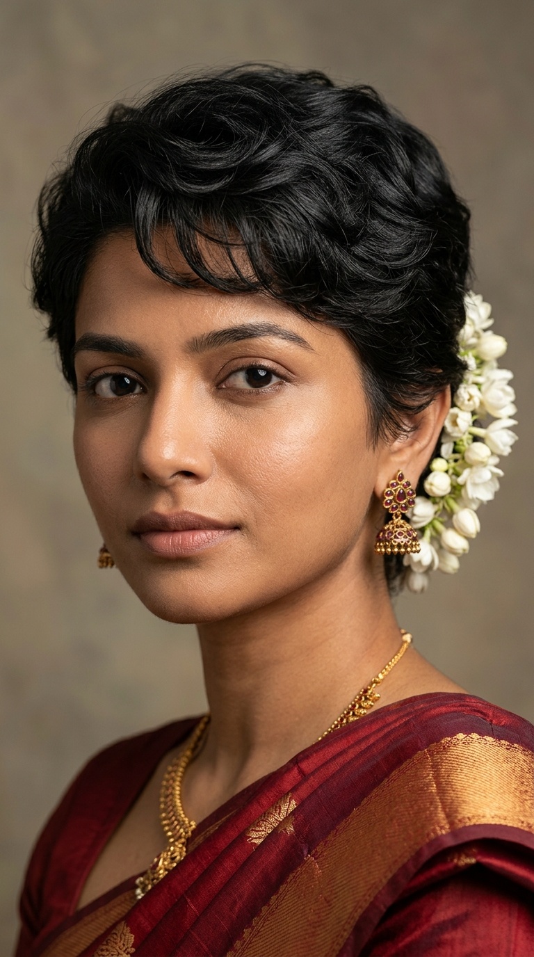 Textured Pixie with Fresh Jasmine