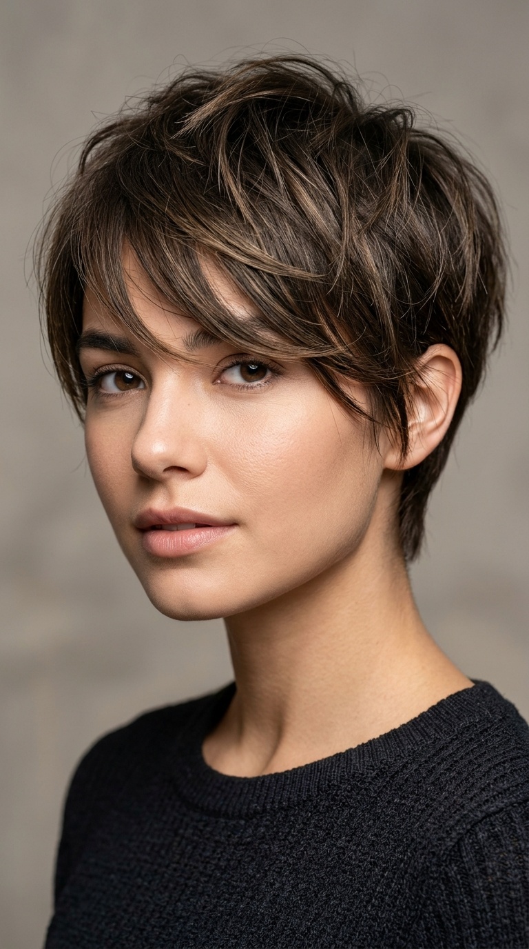 Textured Pixie with Length