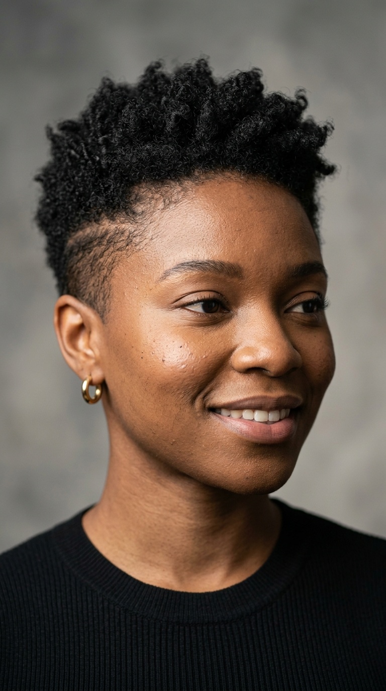 Textured Pixie with Undercut