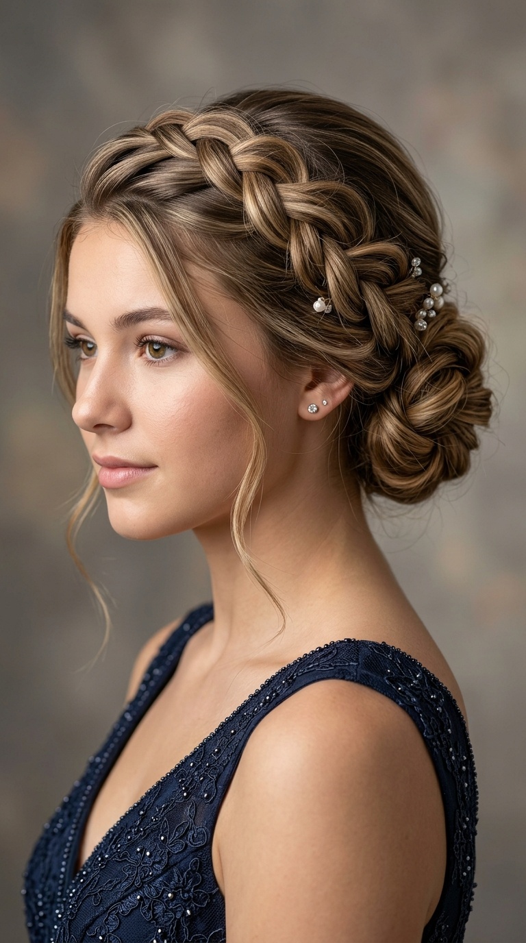 Textured Pull-Through Braid Updo