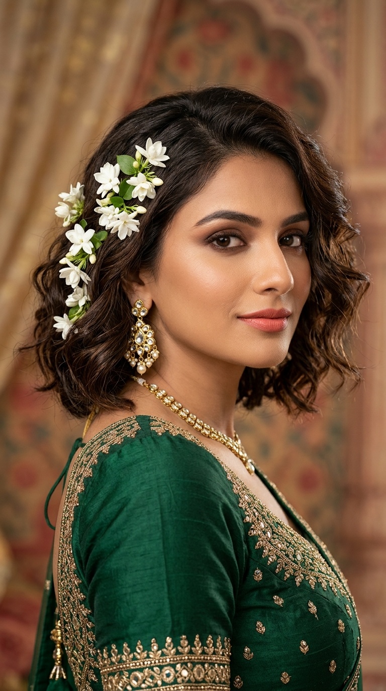 Textured Romantic Waves with Fresh Jasmine
