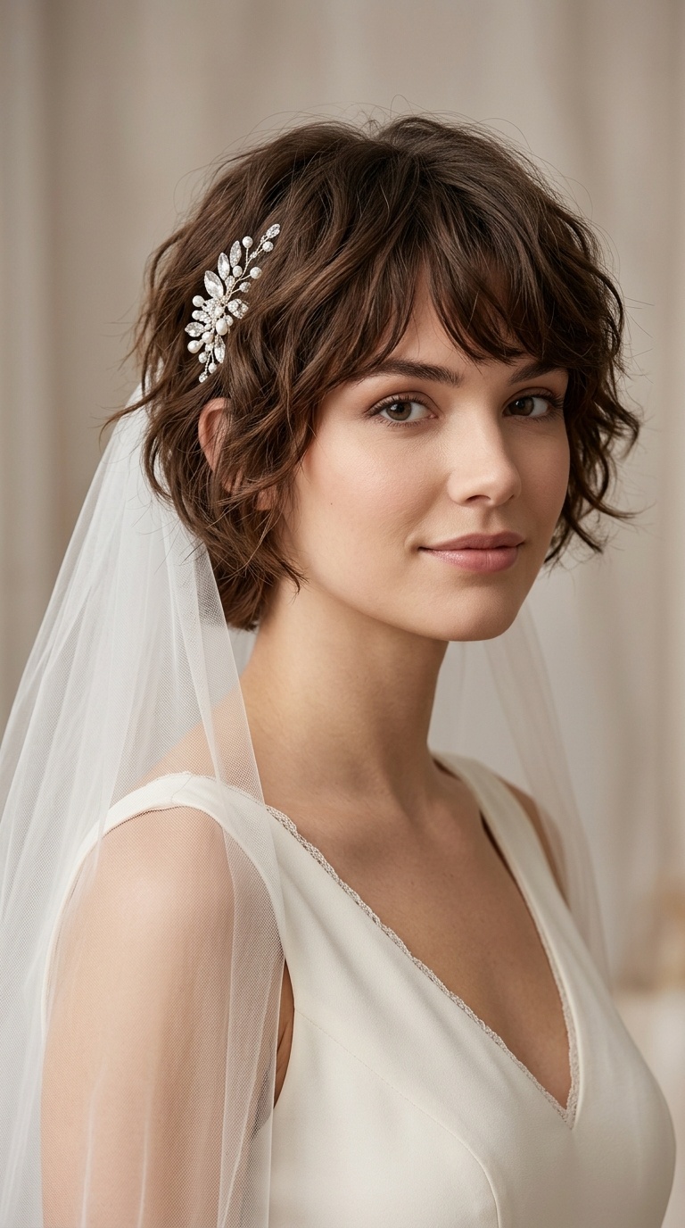 Textured Shag with a Veil or Pin