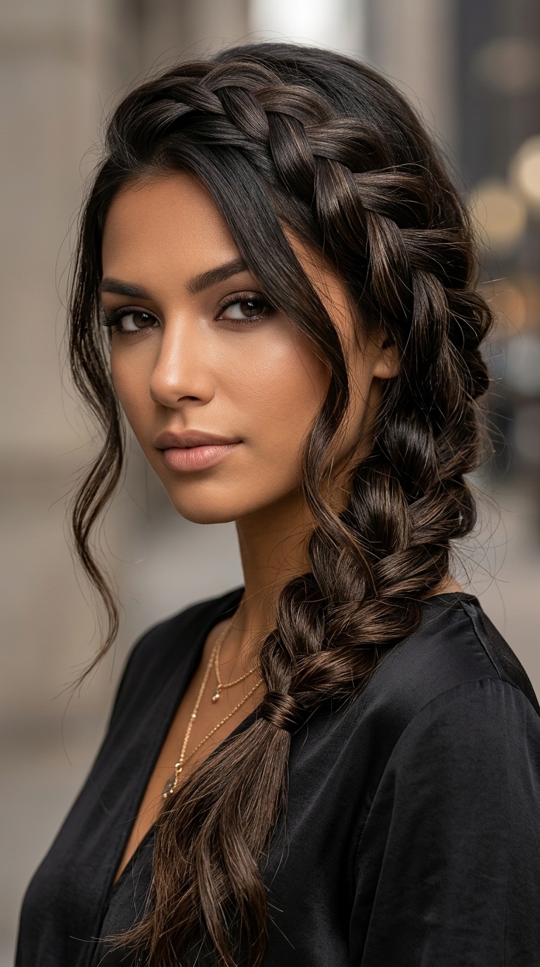Textured Side-Swept Braid