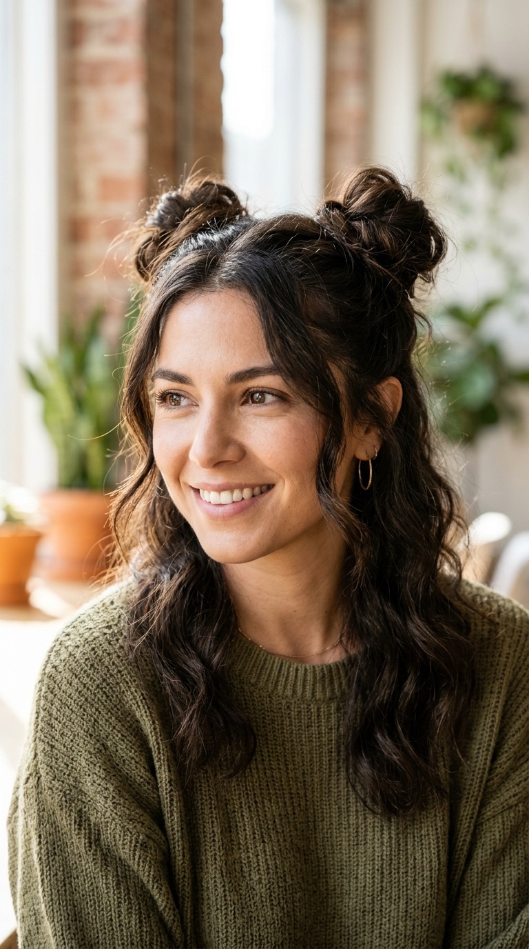 Textured Space Buns
