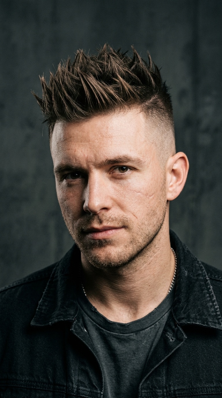 Textured Spiky Top with Disconnected Undercut