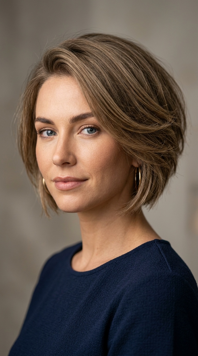 Textured Stacked Bob