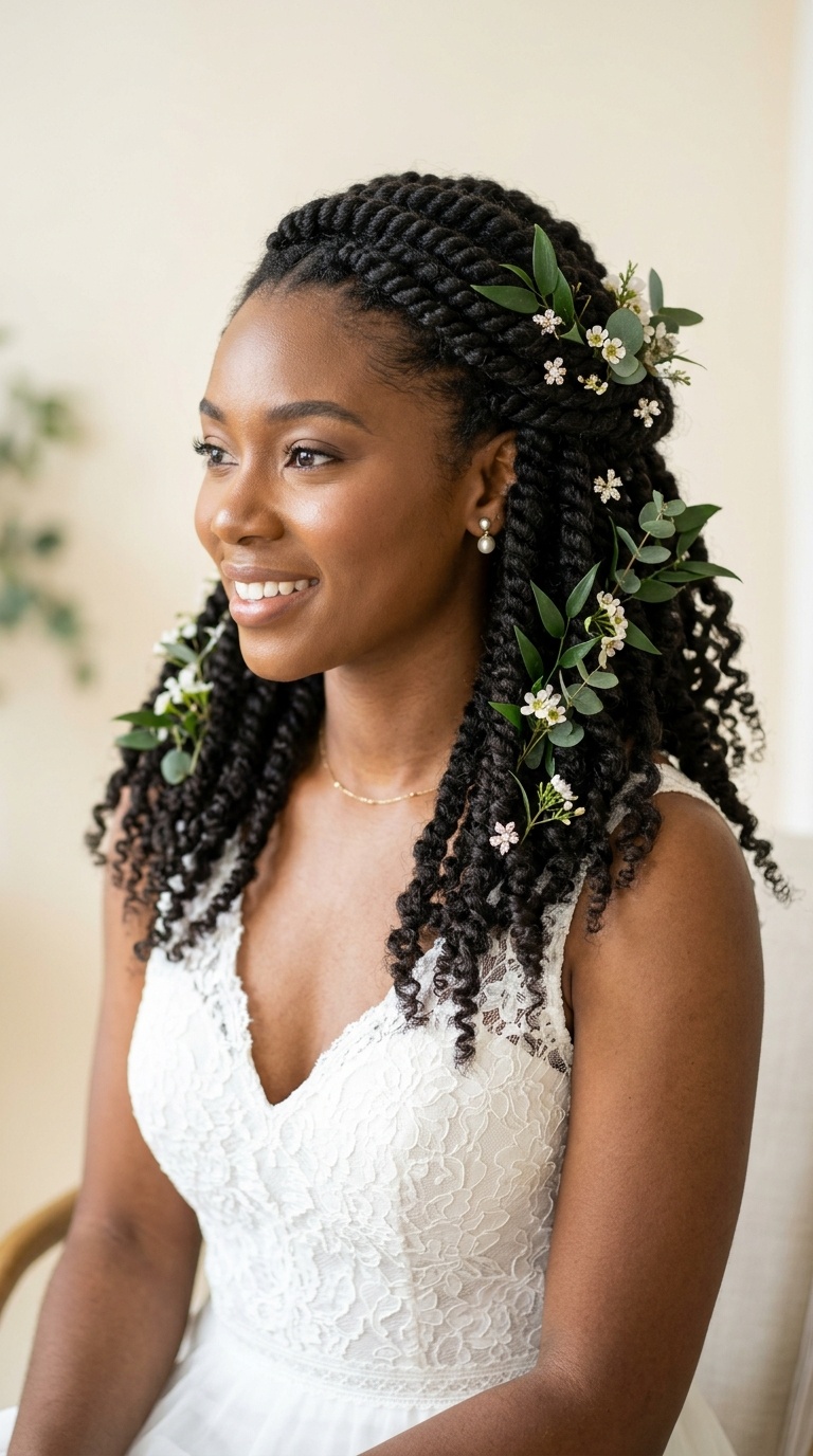 Textured Twists with Greenery