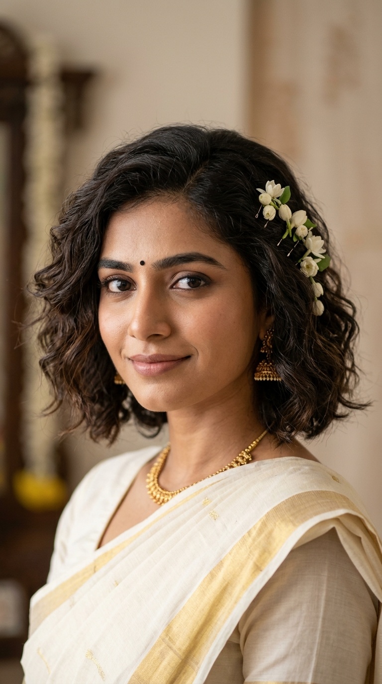 Textured Waves with Gajra Clips