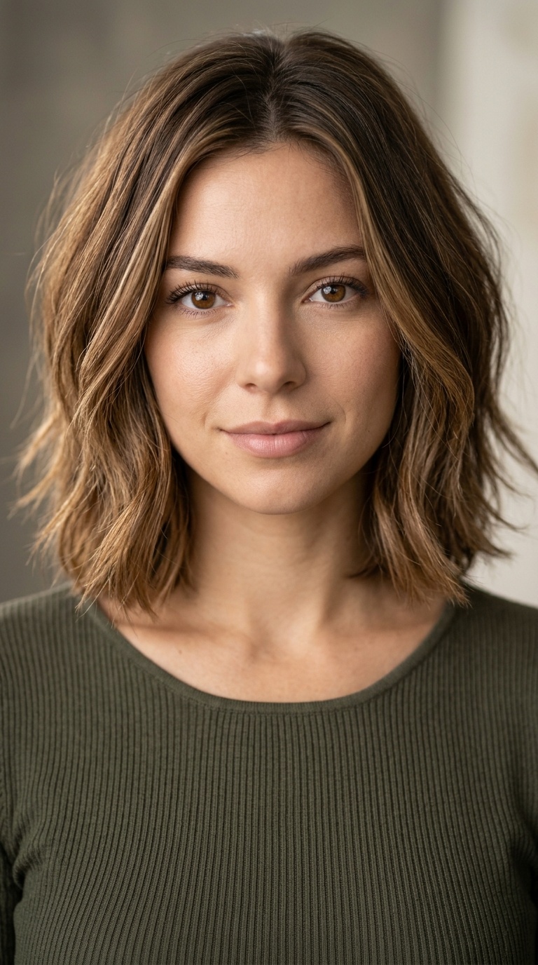 Texturized Collarbone Cut