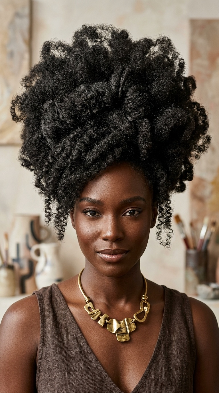 The Abstract Expressionist Afro